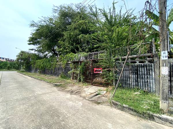 ขายที่ดินเปล่าแปลงมุม สวย หมู่บ้านเมืองทอง 2/2(ซอย13) ซอยพัฒนาการ 61 ขนาด 206 ตรว ทำเลดี เหมาะสร้างบ้าน ออฟฟิศ 